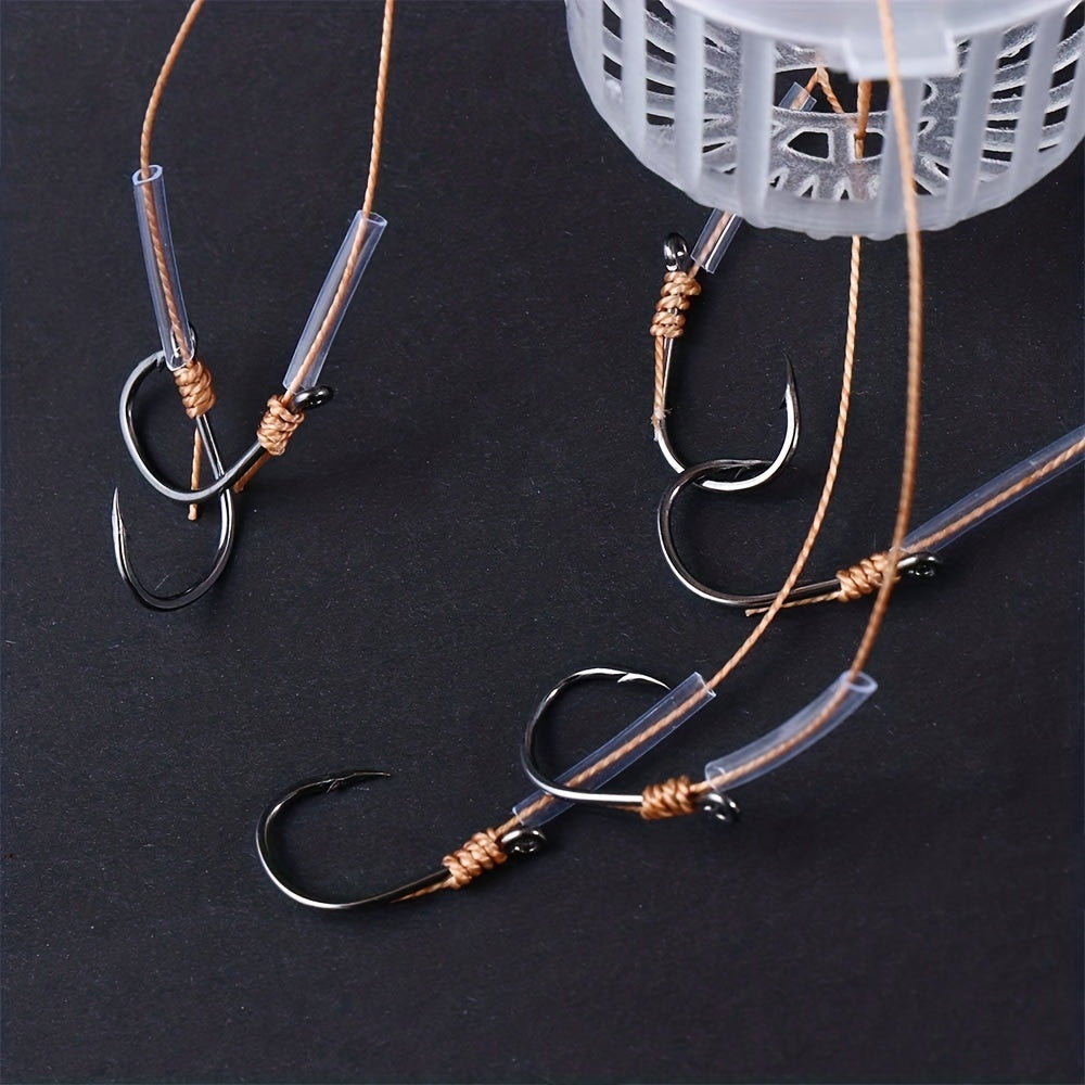 1pc High-Index Plastic Fishing Hooks Explosion Baits Cage Sea Box Hook Monsters - Six Strong Carbon Steel, Durable Plastics Carp Spherical Tackle Tools with Corrosion-Resistant Iron Construction for Smooth Catching Experience