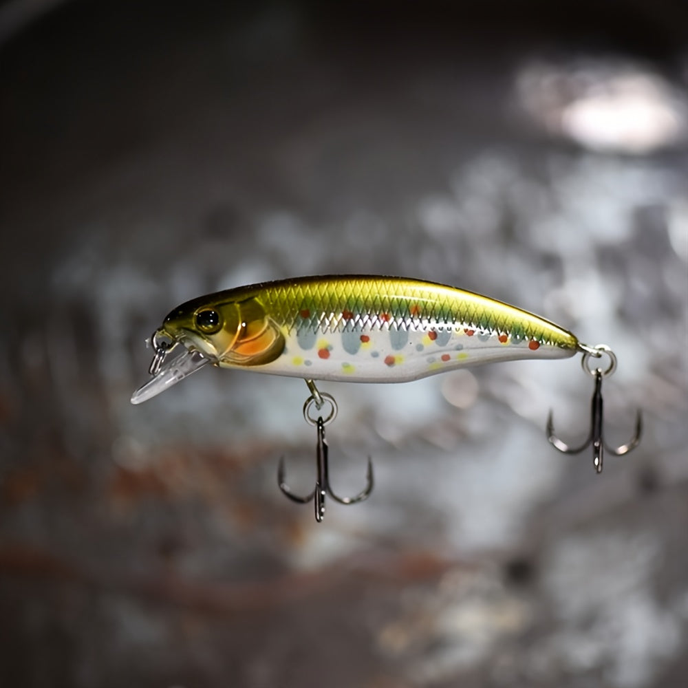 Sinking Minnow Fishing Lures, 52mm 4.5g Jerkbait Bass Pike Crankbait Wobblers Swimbait Plastic Hard Bait Fishing Accessories