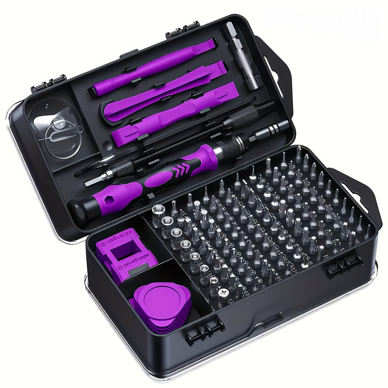 115-in-1 Precision Screwdriver Set – Upgraded Magnetic Repair Tool Kit with High Hardness Steel Bits, Special-Shaped Heads, and Multifunctional Disassembly Tools for Mobile Phones, Laptops & Electronics