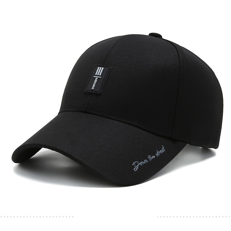 Stylish Letter Baseball Cap - Breathable, Adjustable, Unisex Sun Hat for Outdoor Enthusiasts - Perfect for Fishing, Mountaineering, Hiking, and Casual Wear