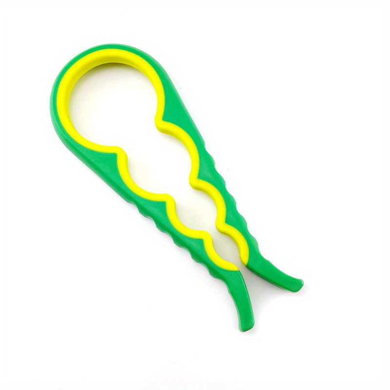 1pc Multifunctional Lid Opening Tool Four-in-one Twisting Lid Opening Canning Device Labor-saving Lid Opener Kitchen Life Supplies Bottle Opener Can Opener
