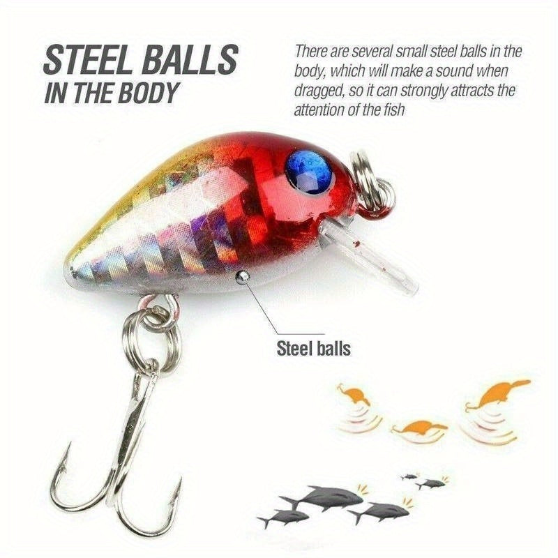 10pcs Premium Crankbait Fishing Lure Kit - Hard Bait Set for Pike, Carp, and Mixed Species - Artificial Spoonbait with Wobbling Action for Maximum Attraction