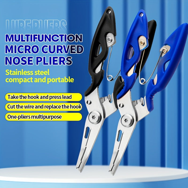 1pc Premium Multifunctional Fishing Pliers - High-Performance Line Cutter & Safe Hook Remover - Durable, Portable, Must-Have for Anglers
