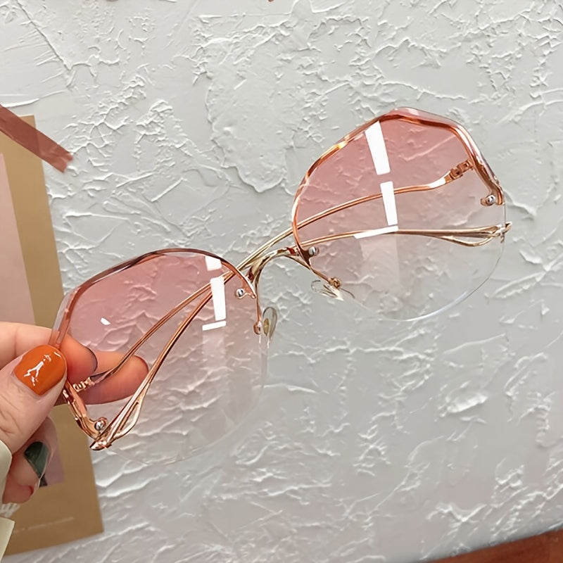 Izingilazi Ezingenasici Ze-Trendy Gradient Rimless Zabesifazane – Amafreyimu Womklami Oyindilinga Oyisitayela