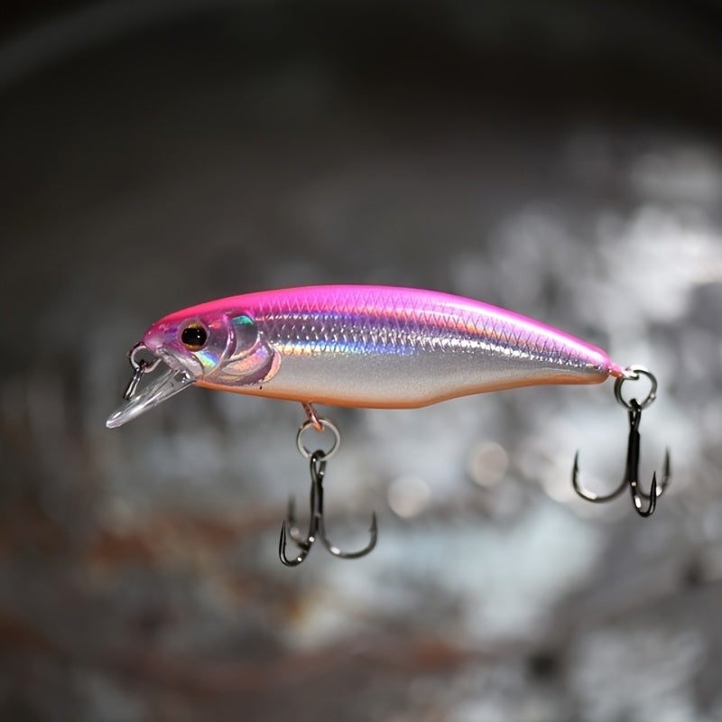 Sinking Minnow Fishing Lures, 52mm 4.5g Jerkbait Bass Pike Crankbait Wobblers Swimbait Plastic Hard Bait Fishing Accessories
