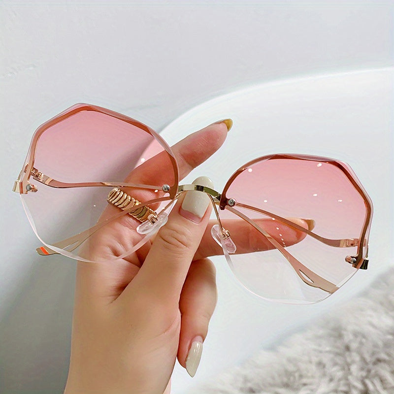 Izingilazi Ezingenasici Ze-Trendy Gradient Rimless Zabesifazane – Amafreyimu Womklami Oyindilinga Oyisitayela