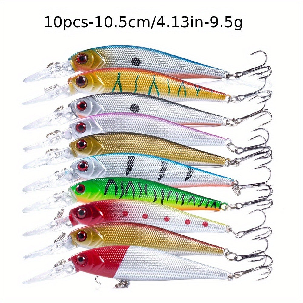 56-Piece Topwater Minnow Fishing Lures Kit - High-Performance Artificial Tackle with Realistic Crank Baits for Guaranteed Catch - Ideal for All Fish Species, Perfect for Beginners and Pros!