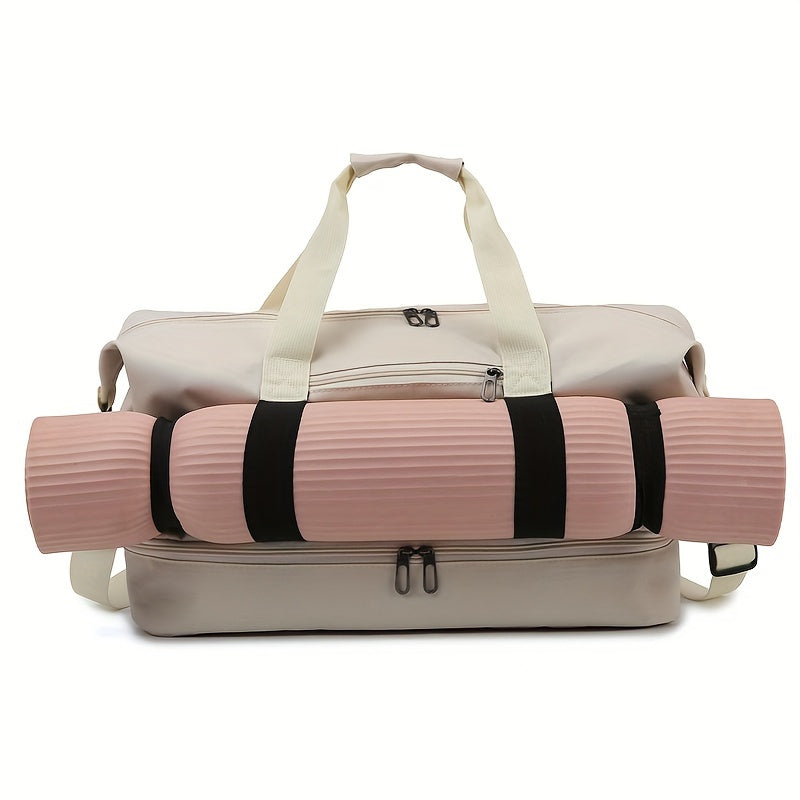 Travel Bag, Luggage Bag, Large Capacity Travel Bag with Wet and Dry Separation, Casual Outdoor Travel Tote, Women'S Fitness Yoga Bag, Weekend Overnight Bag