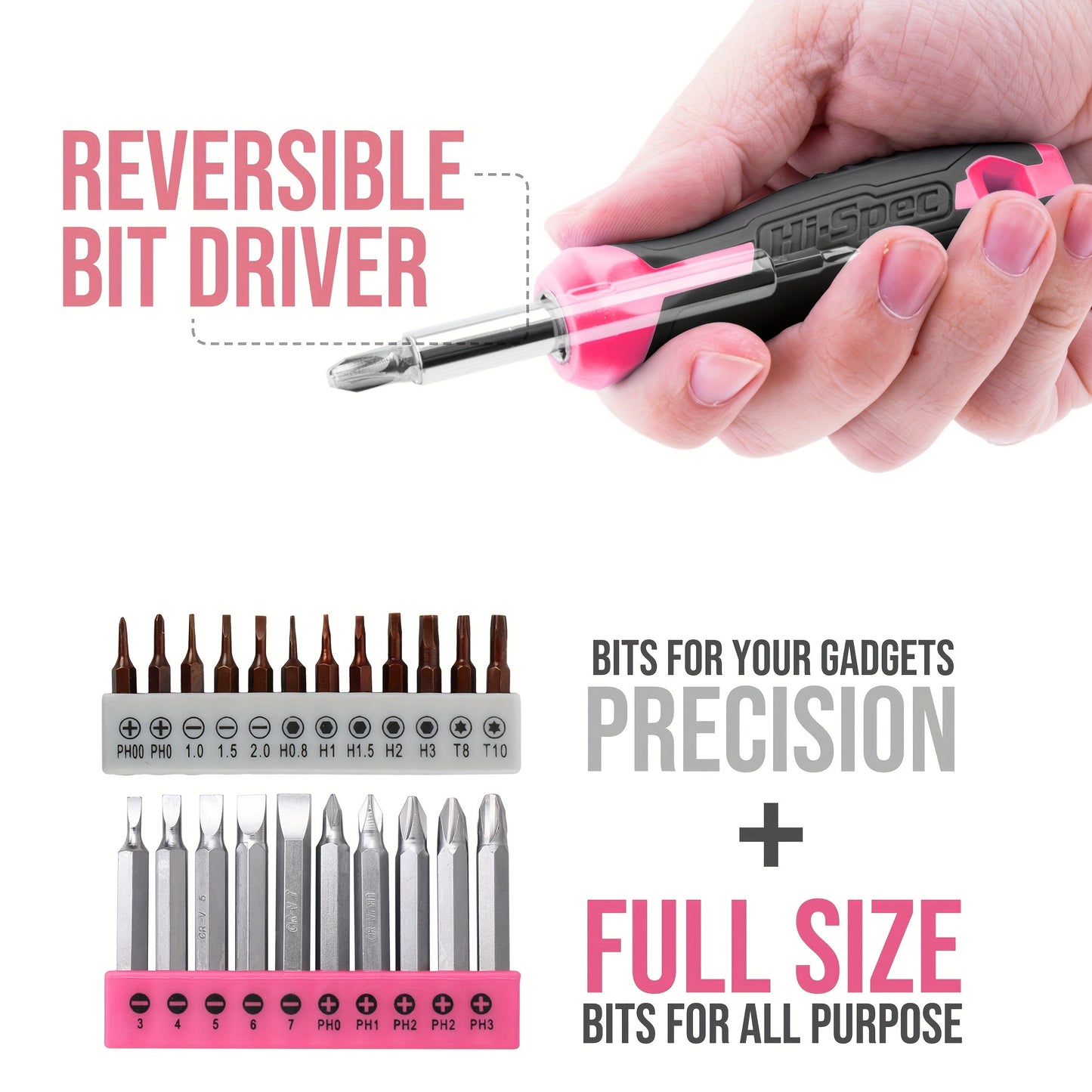 1 Set 8V Rechargeable Electric Screwdriver Set, Household Electric Drill, Pink Multifunctional Toolbox, Power Tool
