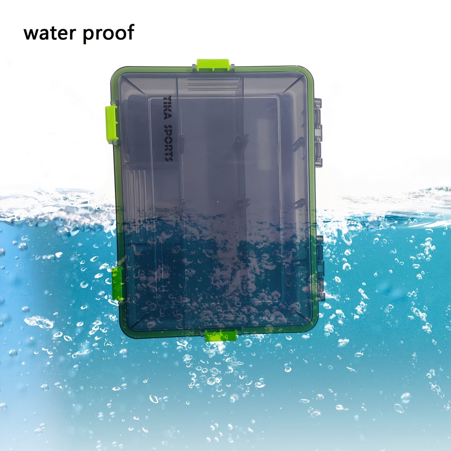 2pcs Waterproof Fishing Tackle Boxes, Hooks Storage Trags Organizer Box, Transparent Adjustable Dividers, Hold Terminal Fishing Tackle And Lure Box (26.92X16.76X5.08cm-2pc Transparent)
