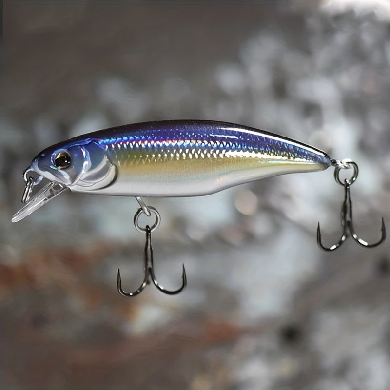 Sinking Minnow Fishing Lures, 52mm 4.5g Jerkbait Bass Pike Crankbait Wobblers Swimbait Plastic Hard Bait Fishing Accessories