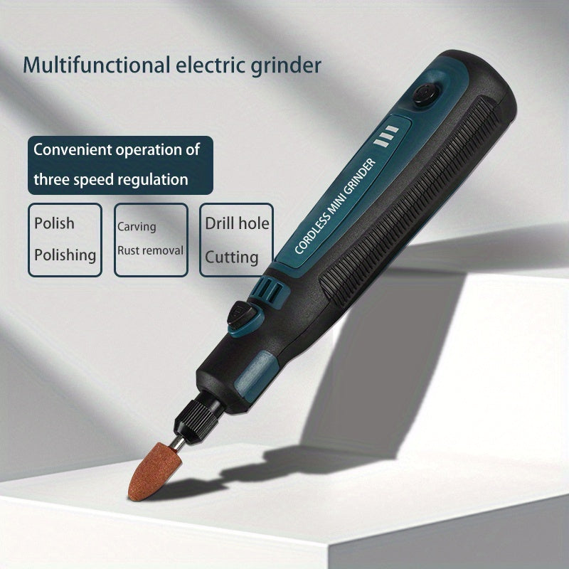 Mini Electric Grinder Pen Set – USB Rechargeable Handheld Engraving & Polishing Tool, Compact Rotary Grinder for Jade, Jewelry, Wood, and DIY Projects