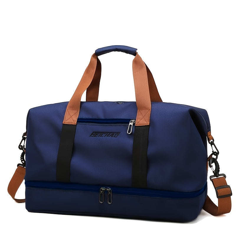 Travel Bag, Luggage Bag, Large Capacity Travel Bag with Wet and Dry Separation, Casual Outdoor Travel Tote, Women'S Fitness Yoga Bag, Weekend Overnight Bag