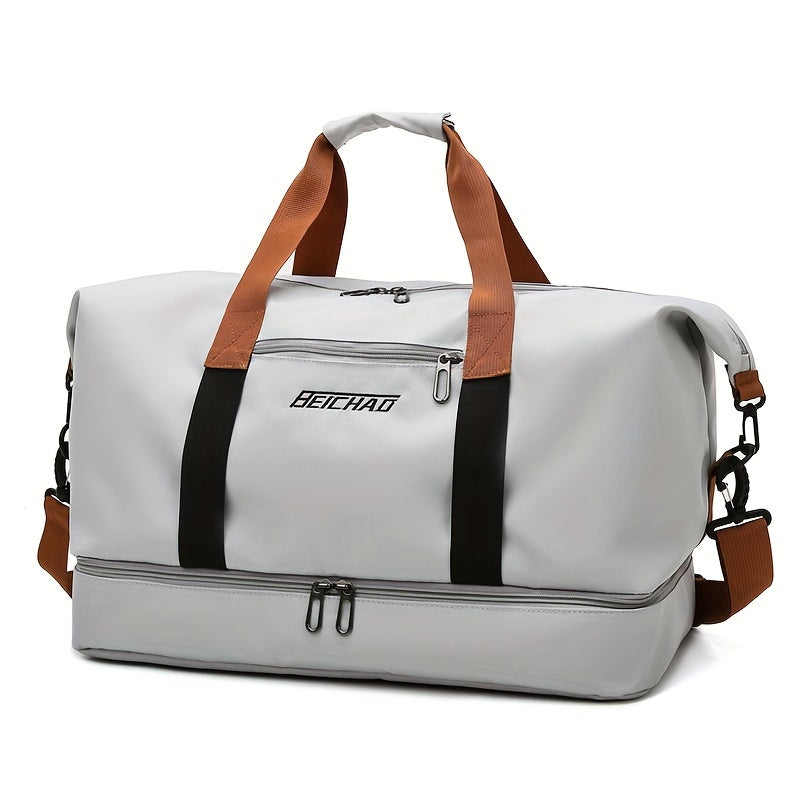 Travel Bag, Luggage Bag, Large Capacity Travel Bag with Wet and Dry Separation, Casual Outdoor Travel Tote, Women'S Fitness Yoga Bag, Weekend Overnight Bag