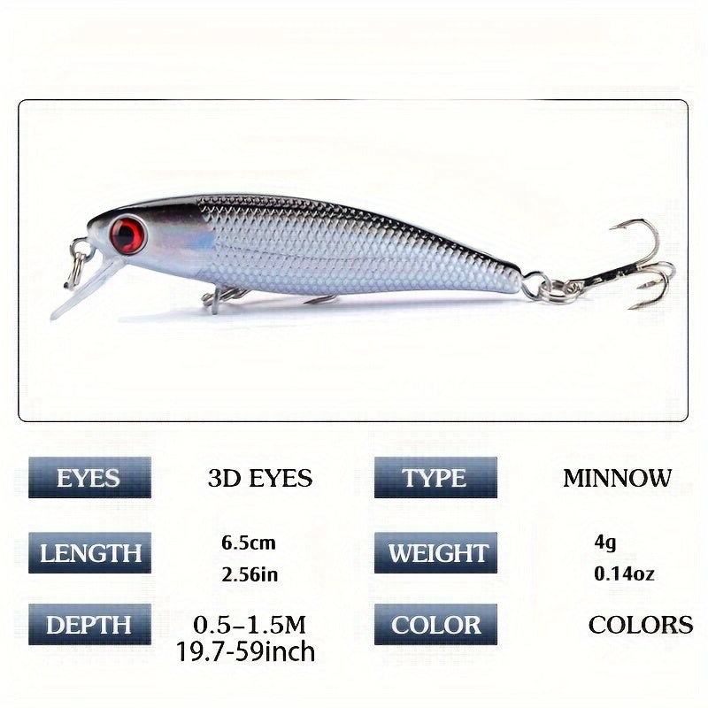1pc Minnow Lure Sinking Fishing Bait