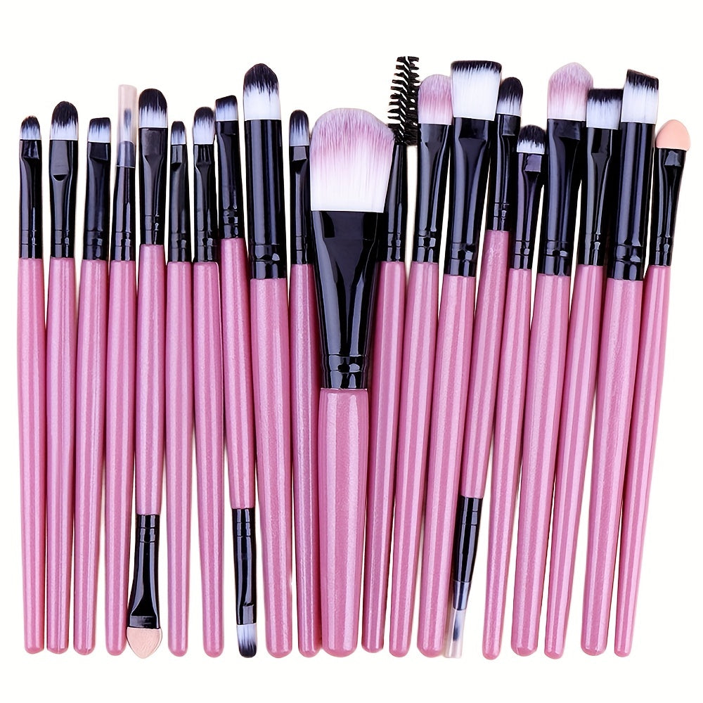 20-Piece Professional Eye Makeup Brush Set - Perfect for Creating Flawless Looks! - The Superior Findings Depot