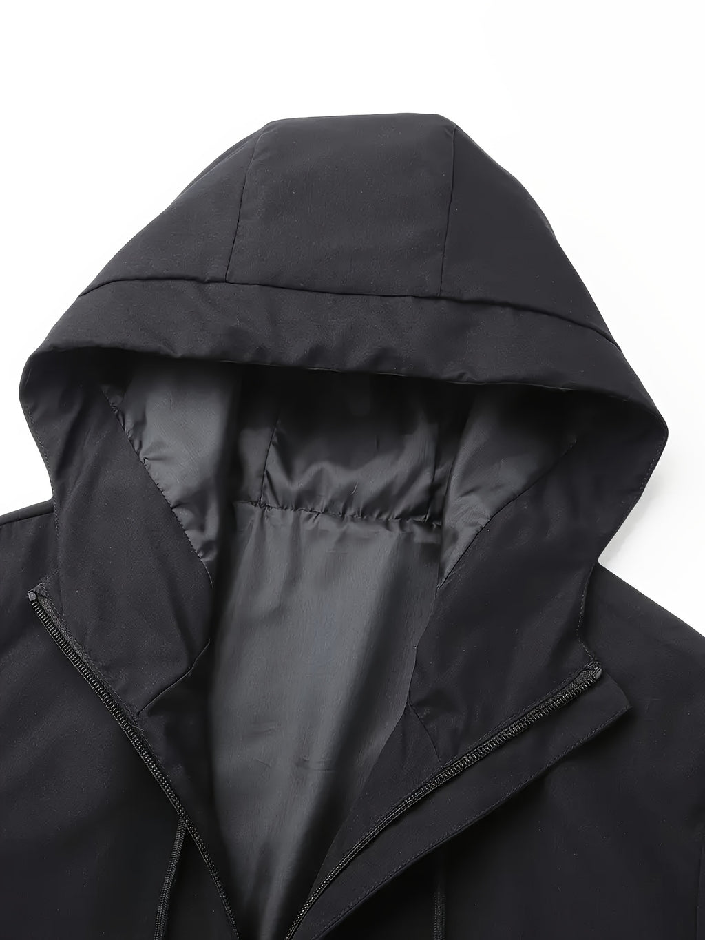 [Lightweight Hooded Jacket] Men's Lightweight Hooded Jacket - Beige Zip-Up Coat with Drawstring Hood, Non-Stretch Fabric for Formal & Casual Outfits - Everyday & Special Events - Model 932, South African Men' Rugby Jacket, Af - The Superior Findings Depot