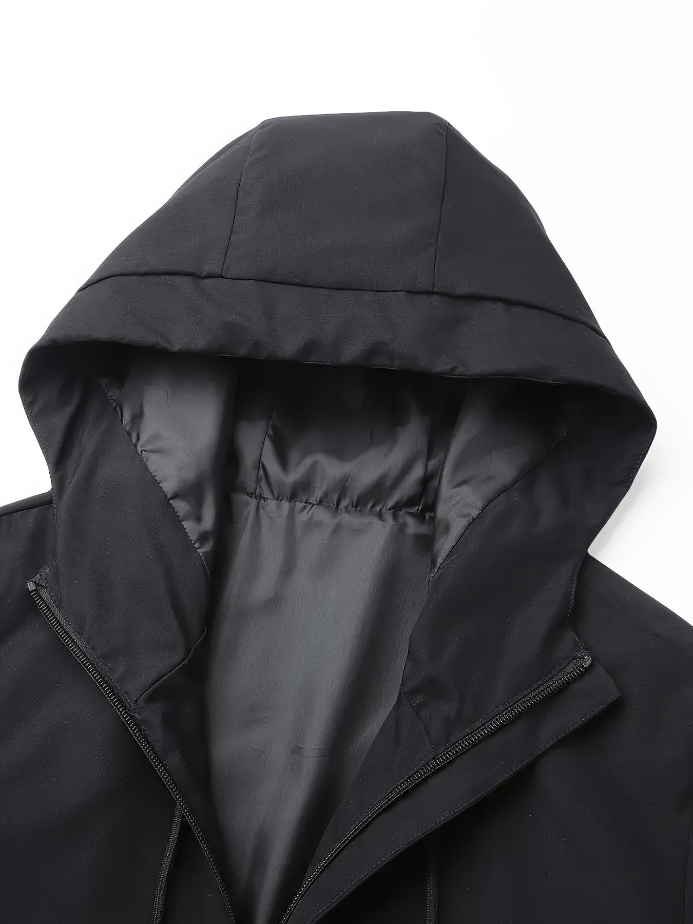 [Lightweight Hooded Jacket] Men's Lightweight Hooded Jacket - Beige Zip-Up Coat with Drawstring Hood, Non-Stretch Fabric for Formal & Casual Outfits - Everyday & Special Events - Model 932, South African Men' Rugby Jacket, Af - The Superior Findings Depot