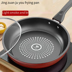 Cast Iron Skillet Nonstick Fry Pan, Dishwasher Safe, Induction Compatible, Lightweight Smokeless Frying Pan for Gas & Smooth Surface Stovetops, for Steak, Pancakes, Breakfast - The Superior Findings Depot