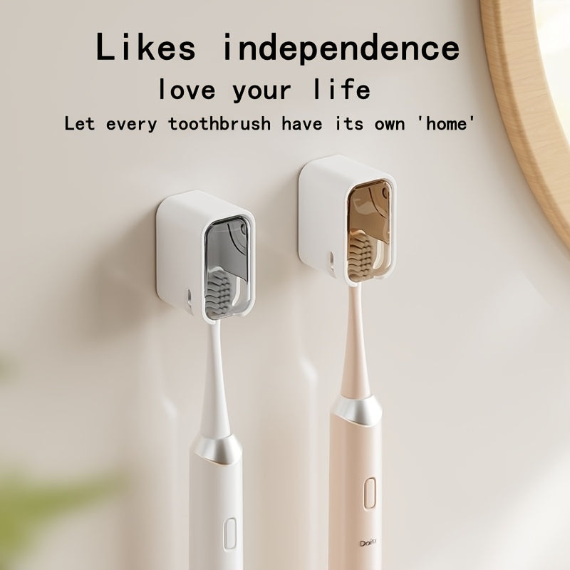 Toothbrush Storage Box - Wall-Mounted No Drill Space-Saving GONQIN