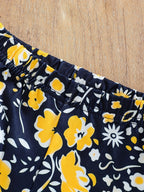 2pcs Girls' Clothing Party Slogan Large Glasses Print Pattern Drop Shoulder Irregular Hem Design Loose Short Sleeve T-Shirt + Floral Print Skinny Nine-Tenths Bottoms Set Girls' Summer Outfit Holiday Gift Girls' Fashion Casual - The Superior Findings Depot