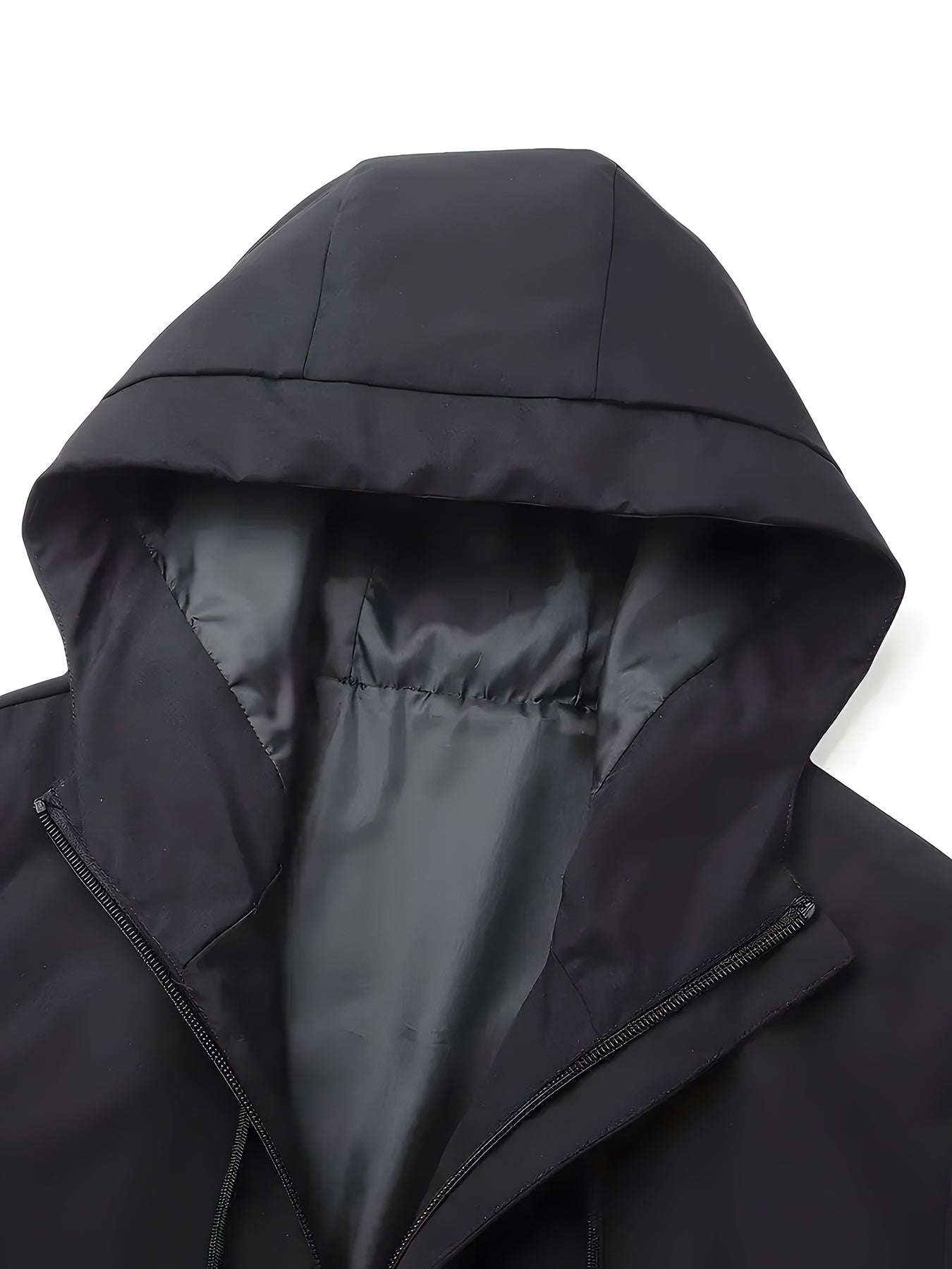 Men's K-Way Hooded Jacket - Lightweight Spring Autumn Outerwear