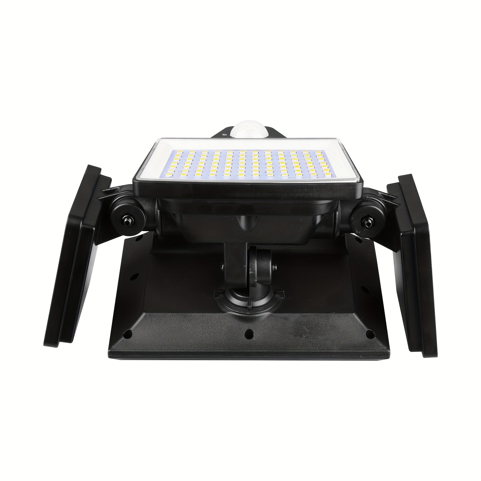 1pc Outdoor Solar Light - 208-LED Motion Sensor 3-Head IP44