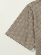 Men's Casual Golf Business Polo Shirt - Large Size Geometric Pattern