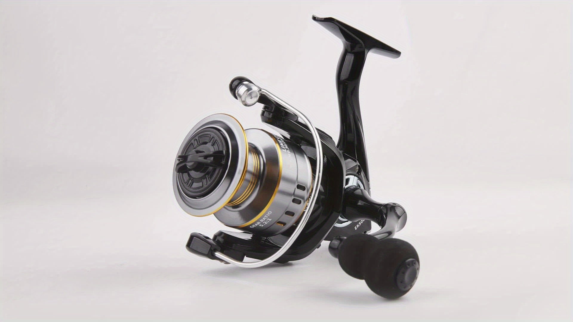 BILLINGS EK 1000~7000 Series, 5.2:1 Gear Ratio, 26LB Max Drag, Aluminum Alloy Metal Spool, Spinning Fishing Reel, For Freshwater Saltwater, Ambidextrous, Rotating, PA (Polyamide, Nylon) Major Material, Mixed Color, 1 Product - The Superior Findings Depot