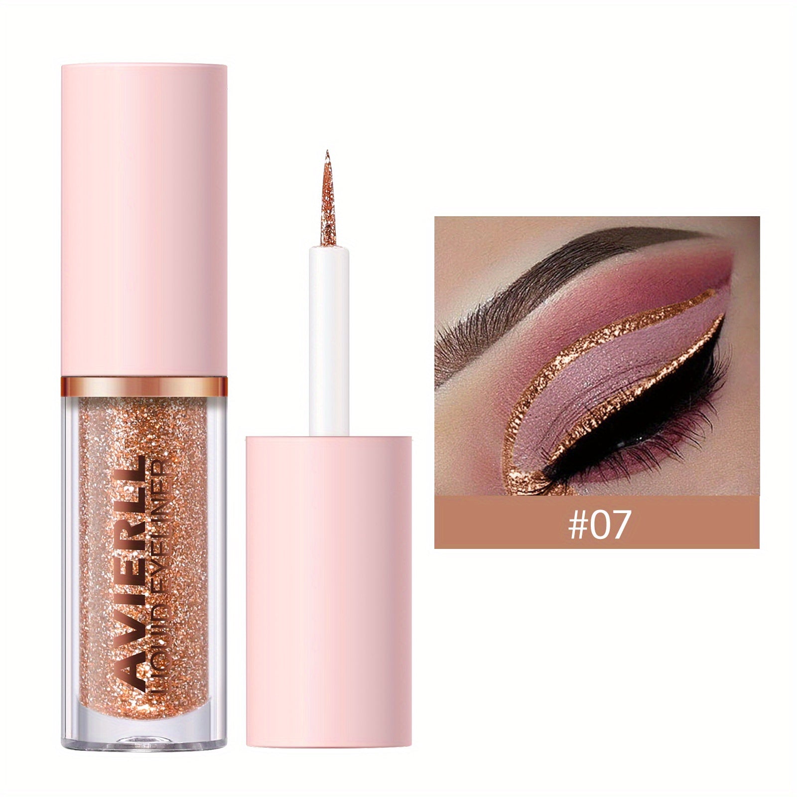 Vibrant Glitter Liquid Eyeliner Pen - Long-Lasting Waterproof Shimmer Eyeliner for Music Festival - Easy to Apply, Smudge-Proof, Fast Drying, and Highly Pigmented Eye Makeup - The Superior Findings Depot