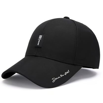 Stylish Letter Baseball Cap - Breathable, Adjustable, Unisex Sun Hat for Outdoor Enthusiasts - Perfect for Fishing, Mountaineering, Hiking, and Casual Wear