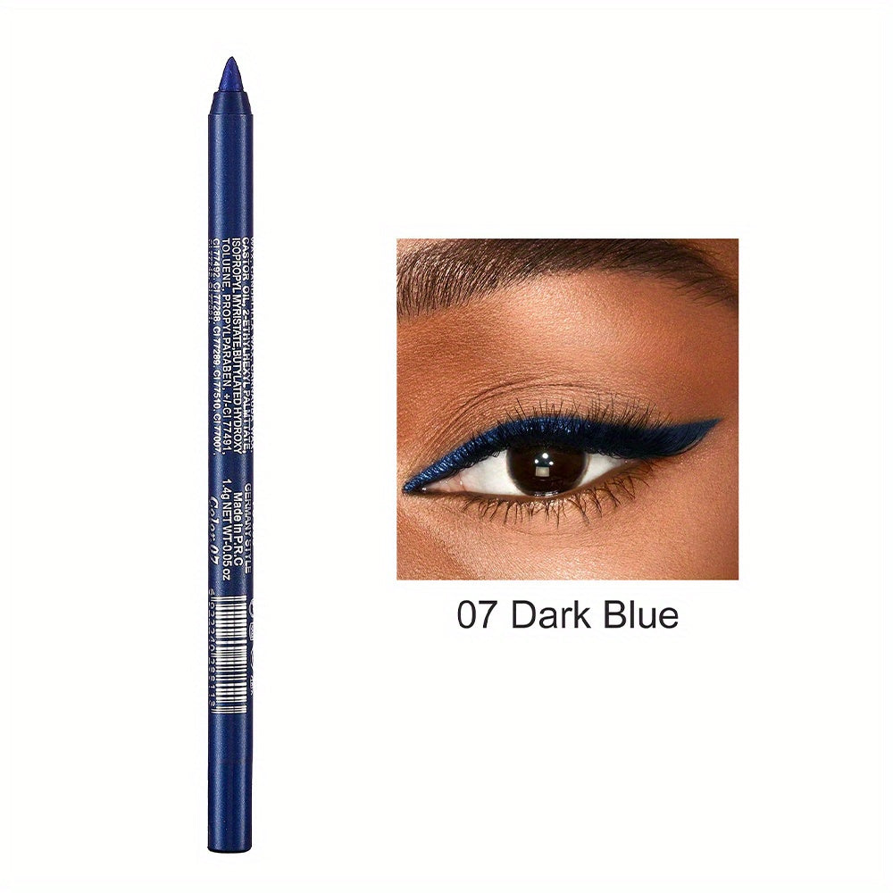 Versatile Eye Makeup Pen, Monochromatic Colored Eyeliner Pencil, Pearl GlitterEyeliner For Women, Creamy Eyeshadow Pencil, Waterproof, Professional Eye Liner/Shadow Makeup For Siren's Eye Look, Daily Makeup, Cosplay And Hallo - The Superior Findings Depot