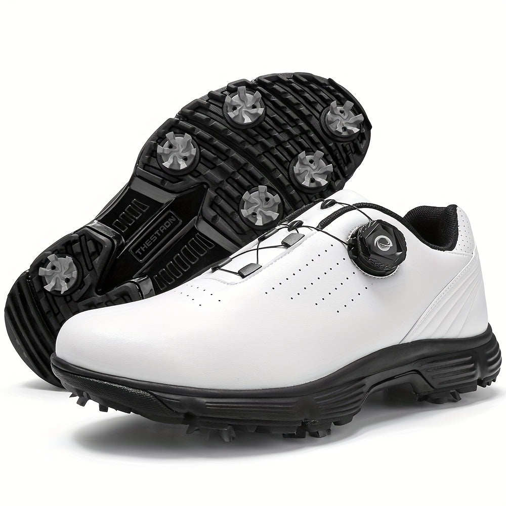 THESTRON Men's Lightweight Golf Shoes - Non-Slip TPU Sole