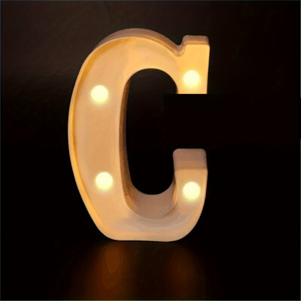 Charming 16cm LED Alphabet & Number Night Lights - Battery-Powered, Warm White Glow for Cozy Home Ambiance, Weddings, Birthdays, Christmas Decor - High-Quality, Easy to Install, Lights for Decoration - The Superior Findings Depot