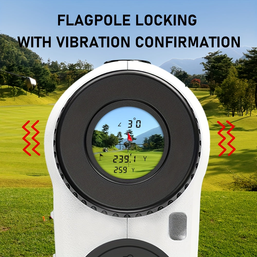 [REVASRI Golf Rangefinder] REVASRI Golf Rangefinder with Slope And Pin Lock Vibration | External Slope Switch for Golf Tournament Legal | 1000YDS Laser Range Finder with Rechargeable Battery - The Superior Findings Depot