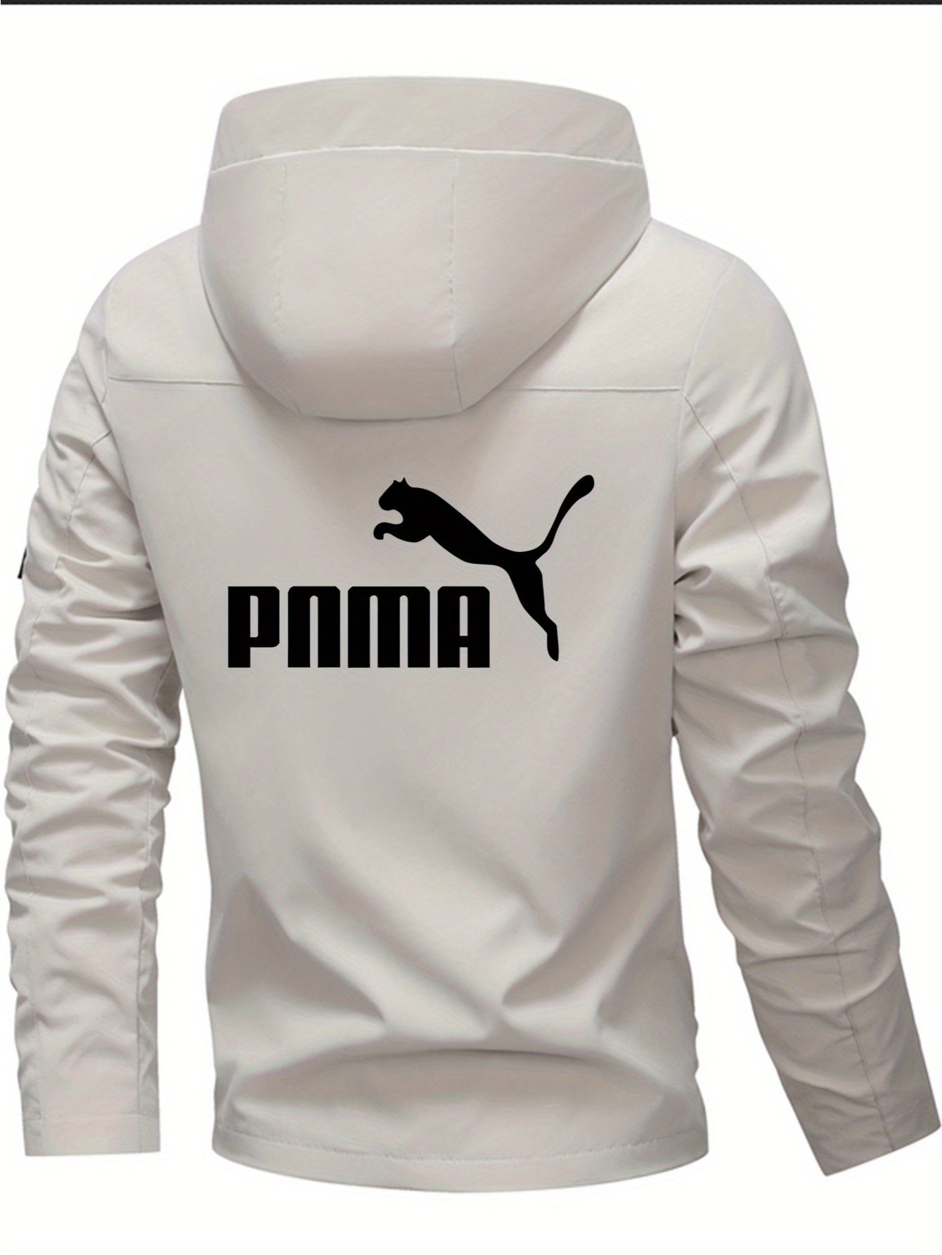 Men'S Black Hooded Windbreaker Jacket - Lightweight Motorcycle Coat with Zipper Closure, Front Pockets - All-Season Outerwear for Commuting, Travel, Sports - Machine Washable Non-Stretch Fabric - Urban Streetwear Jacket, Comm - The Superior Findings Depot