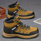 MAINALUN Men's All-Season High-Top Hiking Boots - Heavy-Duty