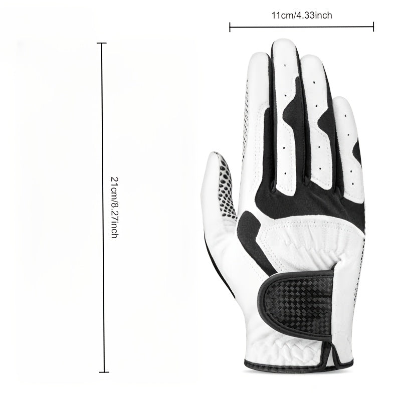 1 Golf Glove | Breathable, Elastic, Non-Slip, Wear-Resistant, Unisex, Single-Handed, Left or Right, Polyester Fiber