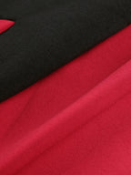 Warm Letter Print Star Pattern Embroidery Varsity Jacket, Men's Casual Color Block Button Up Jacket For Spring Fall School Baseball - The Superior Findings Depot