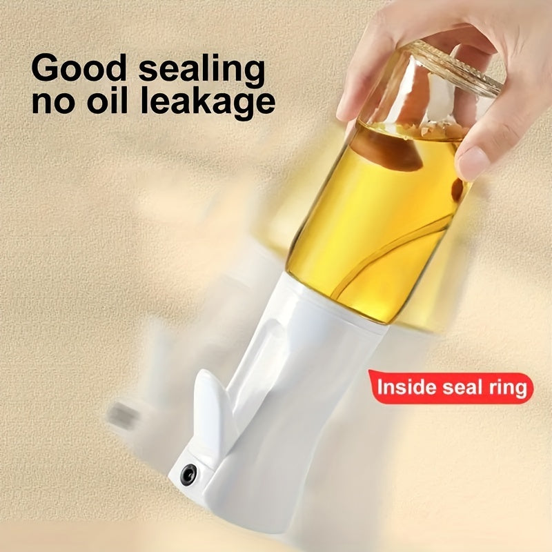 1pc Plastic Oil Sprayer Bottle, Dual-Function Olive Oil Mister and Dispenser, Leak-Proof Cooking Oil Storage Container, Grilling Essentials | Versatile Kitchen Tool | Dualfunction Sprayer, Oil Spray Bottle - The Superior Findings Depot