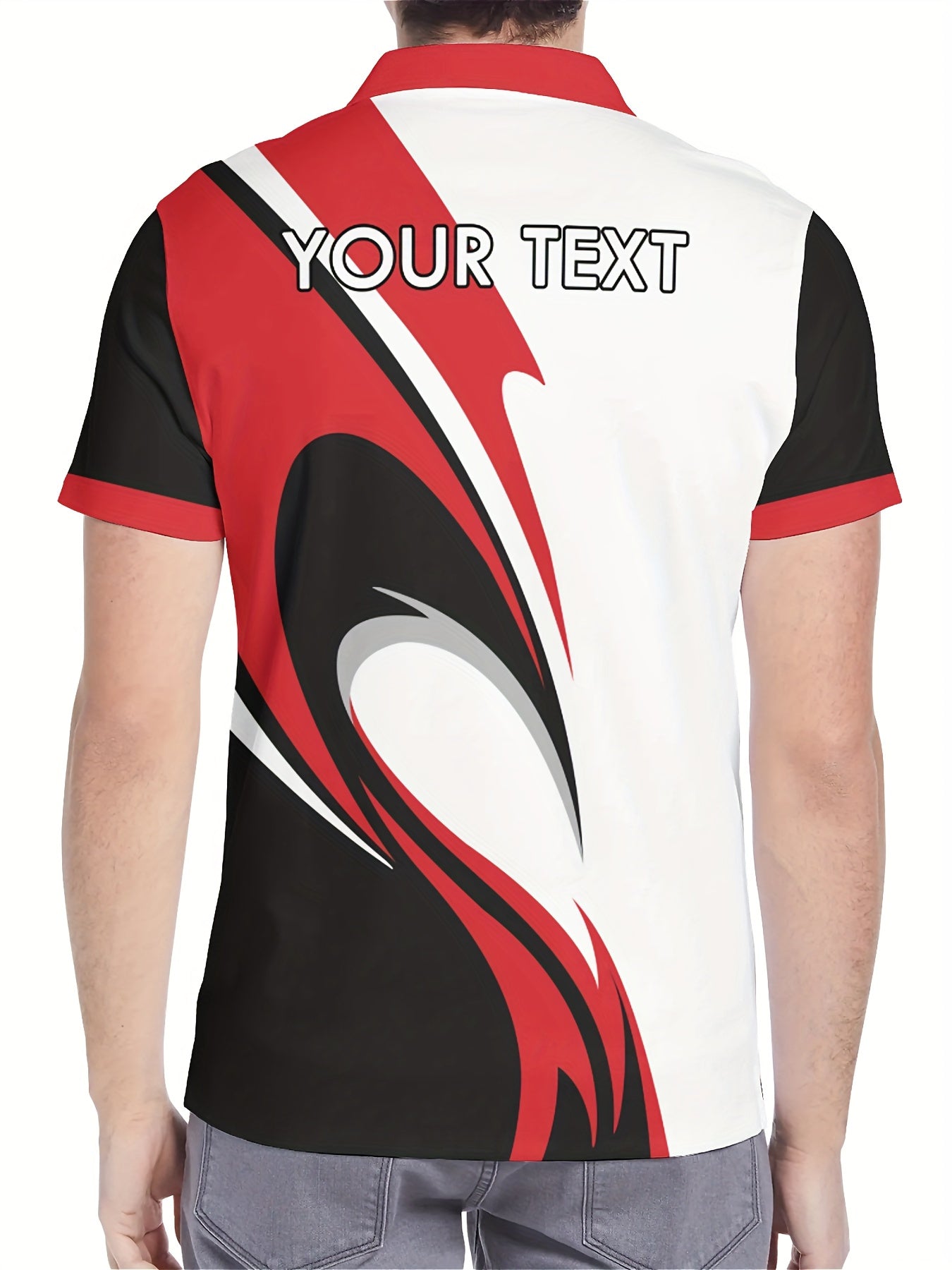 Men's Custom 3D Printed Shirt - Personalized Design & Name