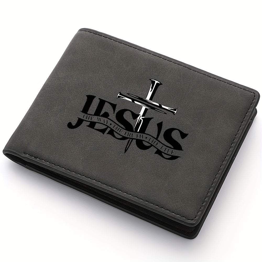 A Men'S Wallet with Letter Prints, a Multifunctional Credit Card Holder, And a Travel Coin Purse, Making It an Ideal Gift for Friends And Family. - The Superior Findings Depot