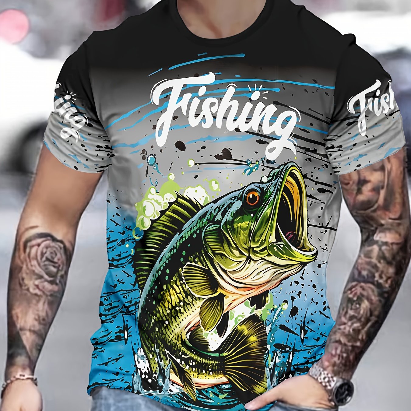 Hasna Novelty Men's 3D Print Fashion T-Shirt