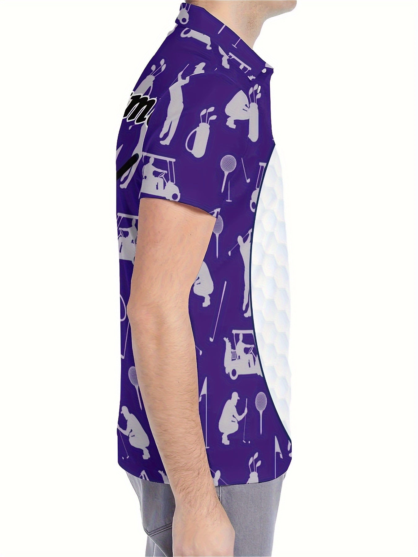 Customizable Men's Golf Shirt - Breathable Quick-Dry Team Logo