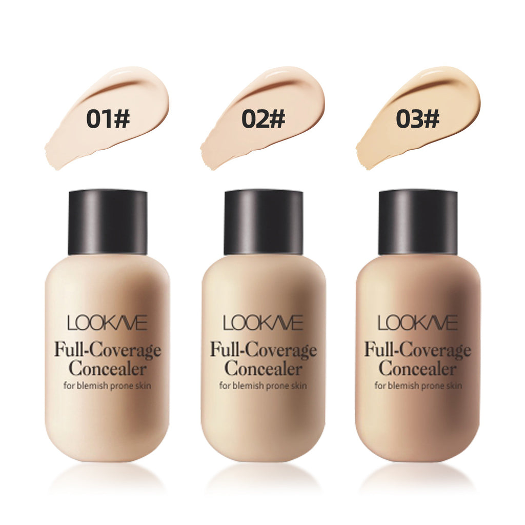 Lightweight Small Mini Bottle Liquid Concealer - Full Coverage For Acne, Dark Circles, And Blemishes, Travel Size - The Superior Findings Depot