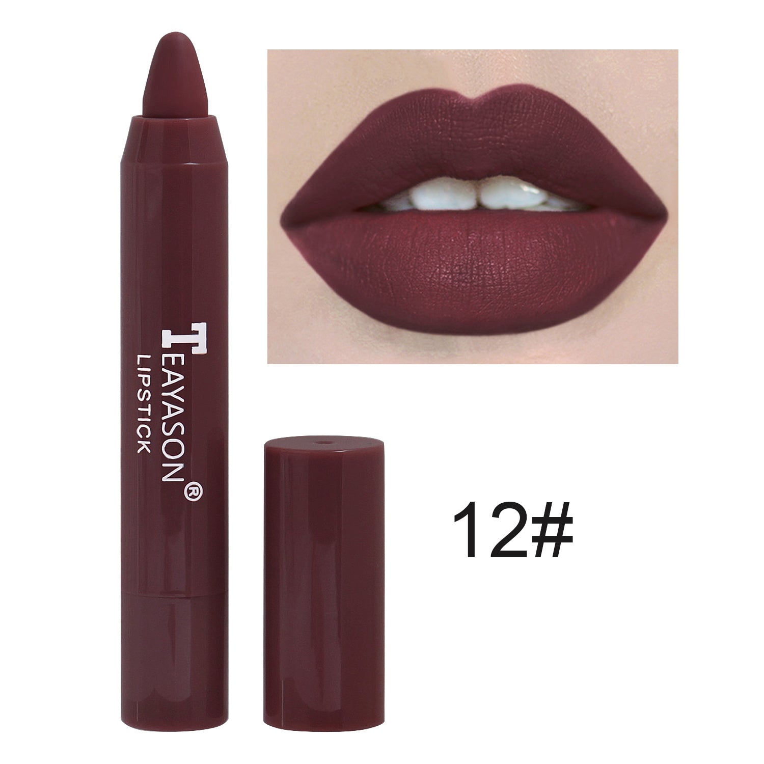 1PC Sexy Matte Lipstick Waterproof Long Lasting Color Rendering Non-stick Velvet Lips Liner Pencil Woman Makeup Cosmetics Valentine's Day Gifts - The Superior Findings Depot