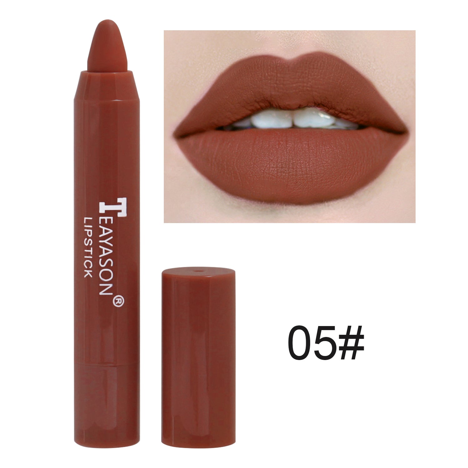 1PC Sexy Matte Lipstick Waterproof Long Lasting Color Rendering Non-stick Velvet Lips Liner Pencil Woman Makeup Cosmetics Valentine's Day Gifts - The Superior Findings Depot