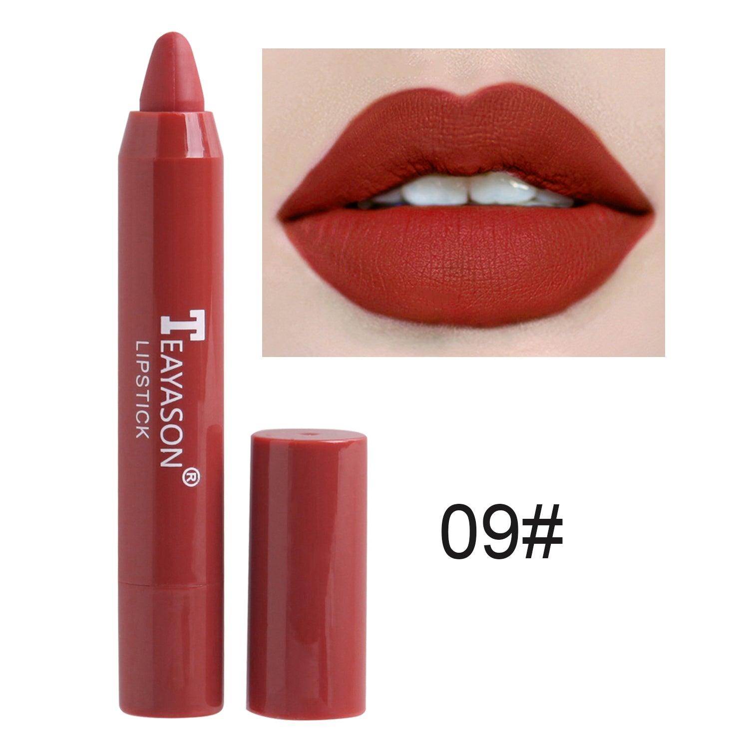 1PC Sexy Matte Lipstick Waterproof Long Lasting Color Rendering Non-stick Velvet Lips Liner Pencil Woman Makeup Cosmetics Valentine's Day Gifts - The Superior Findings Depot