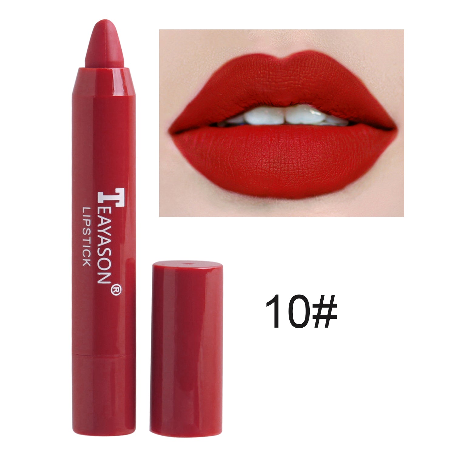 1PC Sexy Matte Lipstick Waterproof Long Lasting Color Rendering Non-stick Velvet Lips Liner Pencil Woman Makeup Cosmetics Valentine's Day Gifts - The Superior Findings Depot