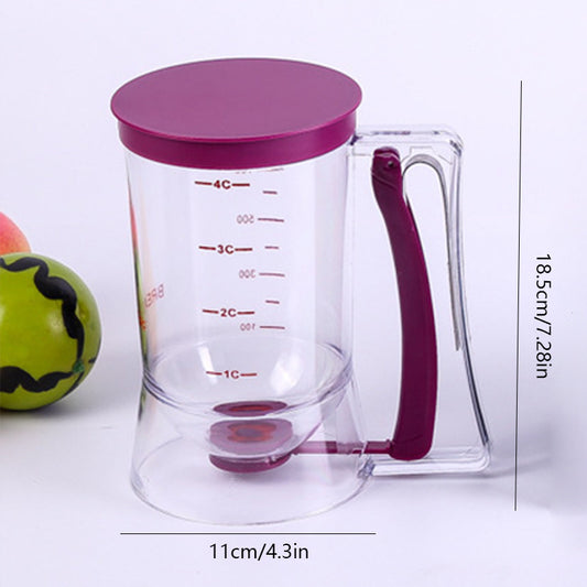 Cupcake Batter Dispenser – Mess-Free Measuring Funnel with Easy Handheld Design for Precise Baking, Muffins & Pancakes – Essential Kitchen Tool for Home Bakers